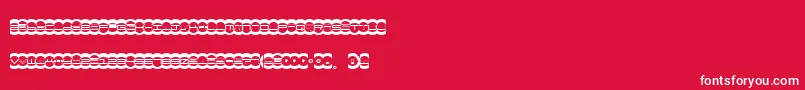 Miste-fontti – valkoiset fontit punaisella taustalla