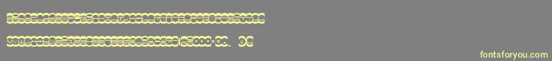 Miste Font – Yellow Fonts on Gray Background