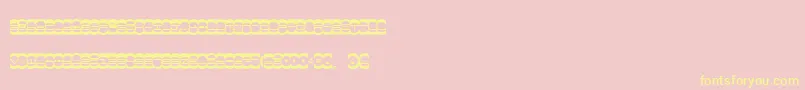 Miste Font – Yellow Fonts on Pink Background
