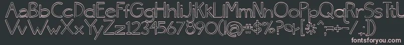 BmdSkinnyJeans Font – Pink Fonts on Black Background