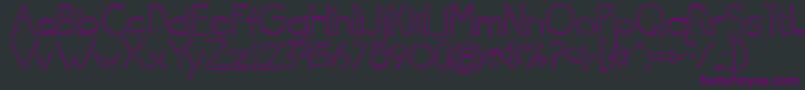 BmdSkinnyJeans Font – Purple Fonts on Black Background