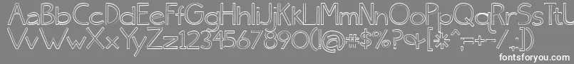 BmdSkinnyJeans Font – White Fonts on Gray Background