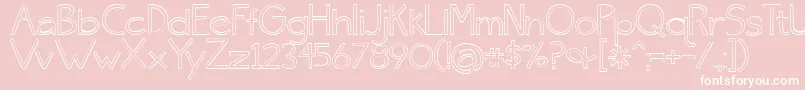 BmdSkinnyJeans Font – White Fonts on Pink Background