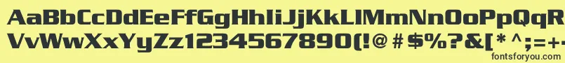 SerpentineBoldBold Font – Black Fonts on Yellow Background