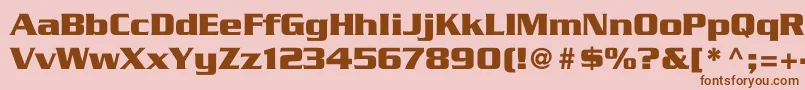 SerpentineBoldBold Font – Brown Fonts on Pink Background