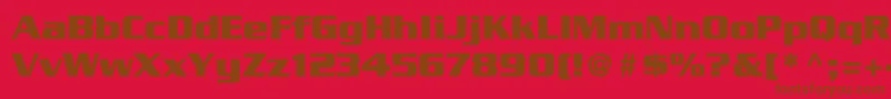 SerpentineBoldBold Font – Brown Fonts on Red Background