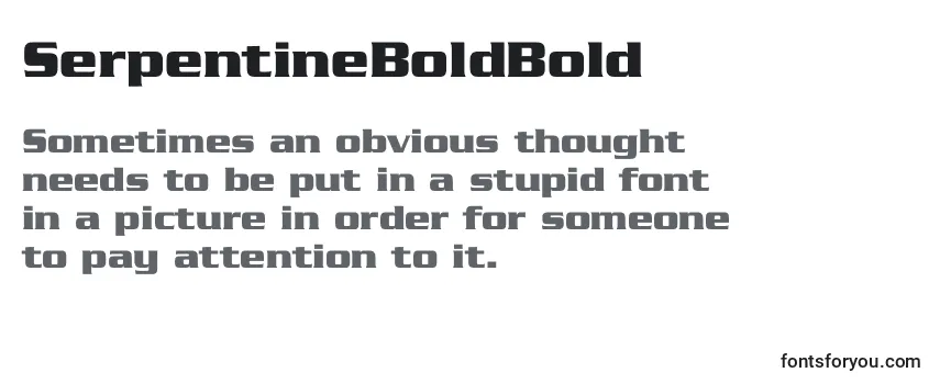 SerpentineBoldBold Font