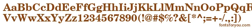 AgnewhandbookBold Font – Brown Fonts on White Background