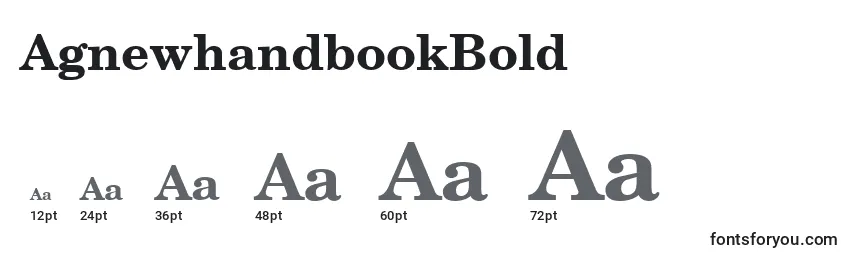 AgnewhandbookBold-fontin koot