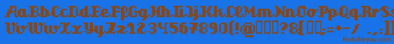 Más sobre la fuente Superscr fuente Superscr – Fuentes Marrones Sobre Fondo Azul