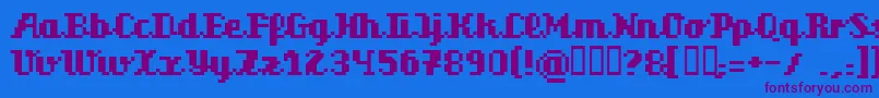More about Superscr Font Superscr Font – Purple Fonts on Blue Background