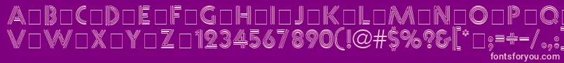 Шрифт Vibrotext – розовые шрифты на фиолетовом фоне