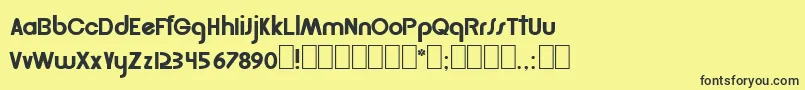 Golder Font – Black Fonts on Yellow Background