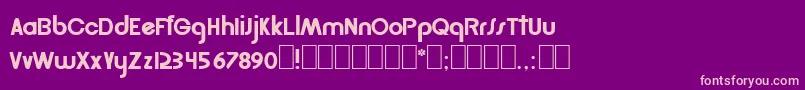 Golder Font – Pink Fonts on Purple Background