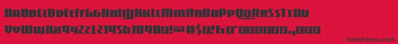 フォント5contrastio – 赤い背景に黒い文字