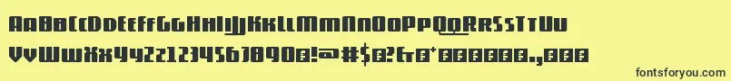 5contrastio Font – Black Fonts on Yellow Background