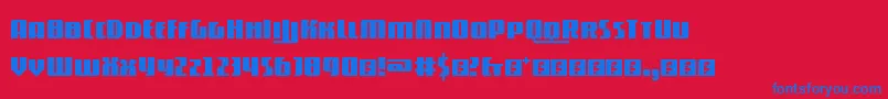 5contrastio Font – Blue Fonts on Red Background