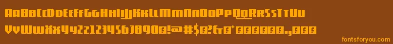 5contrastio Font – Orange Fonts on Brown Background
