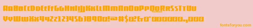 5contrastio Font – Orange Fonts on Pink Background