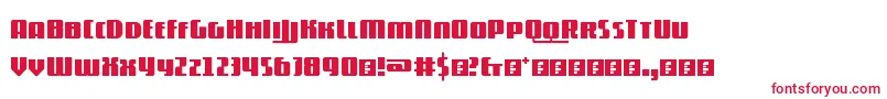 フォント5contrastio – 白い背景に赤い文字