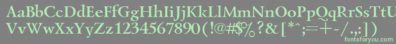 UkrainianlazurskiBold Font – Green Fonts on Gray Background