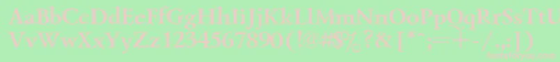 UkrainianlazurskiBold Font – Pink Fonts on Green Background