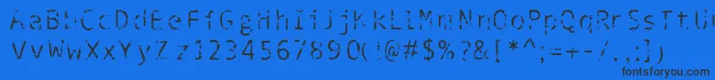 Phantomime Font – Black Fonts on Blue Background