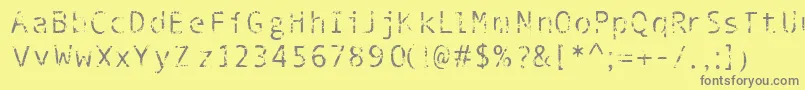 More about Phantomime Font Phantomime Font – Gray Fonts on Yellow Background