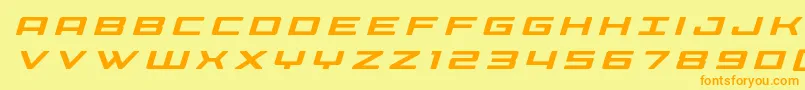 Phoeniciatitleital Font – Orange Fonts on Yellow Background