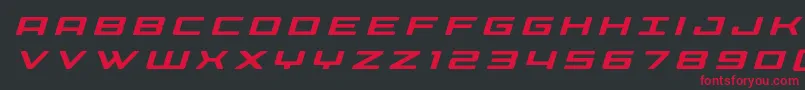Fonte Phoeniciatitleital – fontes vermelhas em um fundo preto