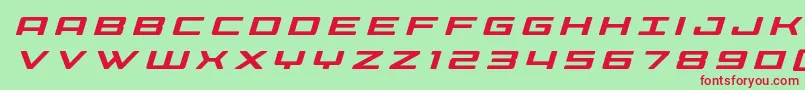 Phoeniciatitleital Font – Red Fonts on Green Background