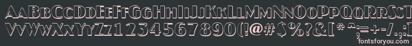 AJaspercapssh Font – Pink Fonts on Black Background