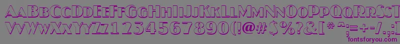AJaspercapssh Font – Purple Fonts on Gray Background