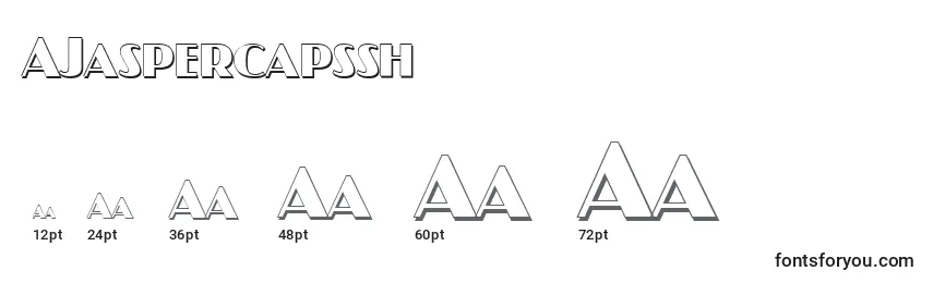 Размеры шрифта AJaspercapssh