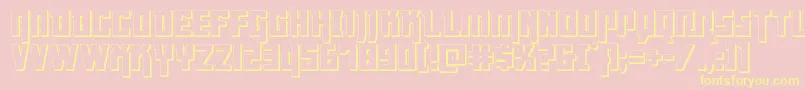 Más sobre la fuente Dangerflight3D fuente Dangerflight3D – Fuentes Amarillas Sobre Fondo Rosa