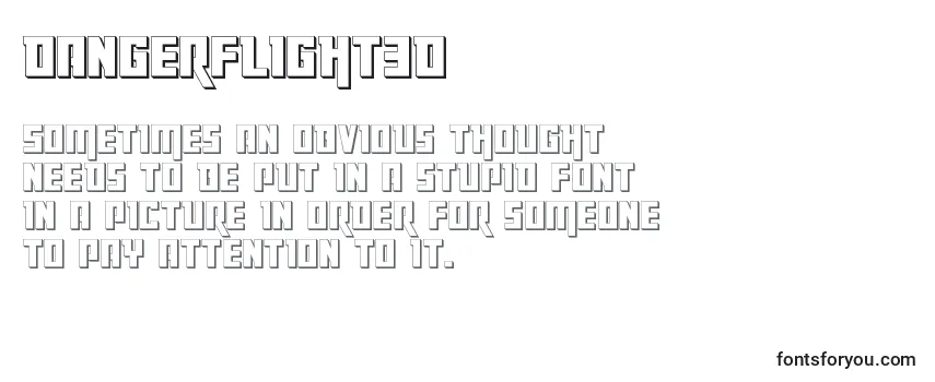 Шрифт Dangerflight3D