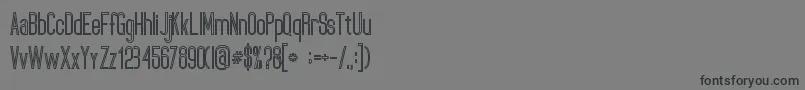 UltimatumBoldLine Font – Black Fonts on Gray Background