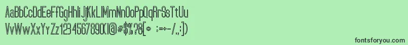 UltimatumBoldLine Font – Black Fonts on Green Background