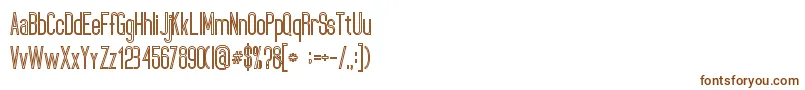 UltimatumBoldLine Font – Brown Fonts on White Background