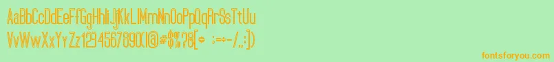 fuente UltimatumBoldLine – Fuentes Naranjas Sobre Fondo Verde
