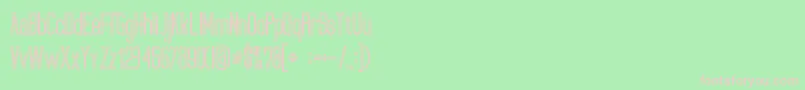 UltimatumBoldLine Font – Pink Fonts on Green Background
