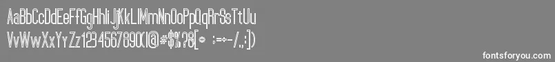 UltimatumBoldLine Font – White Fonts on Gray Background