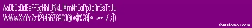UltimatumBoldLine Font – White Fonts on Purple Background