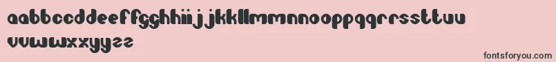 LittleAtom Font – Black Fonts on Pink Background