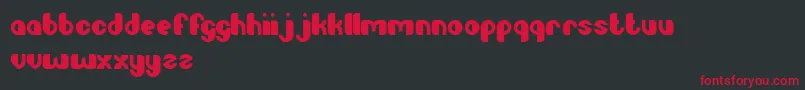 LittleAtom Font – Red Fonts on Black Background