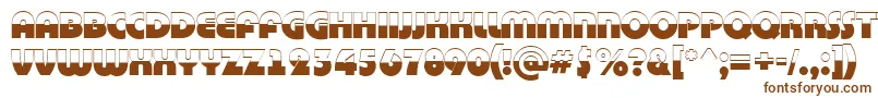 ABighaustitulbw Font – Brown Fonts on White Background