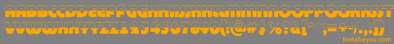 ABighaustitulbw Font – Orange Fonts on Gray Background