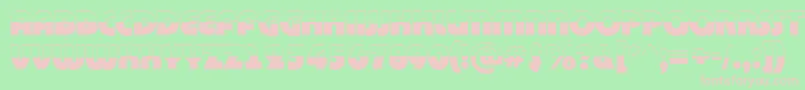 ABighaustitulbw Font – Pink Fonts on Green Background