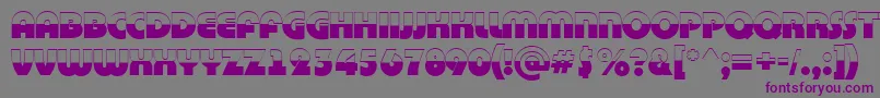 ABighaustitulbw Font – Purple Fonts on Gray Background