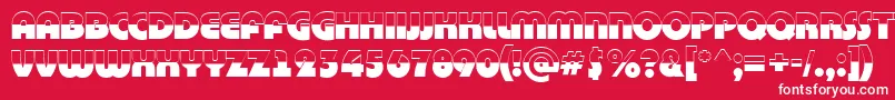 ABighaustitulbw Font – White Fonts on Red Background